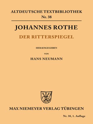 cover image of Der Ritterspiegel